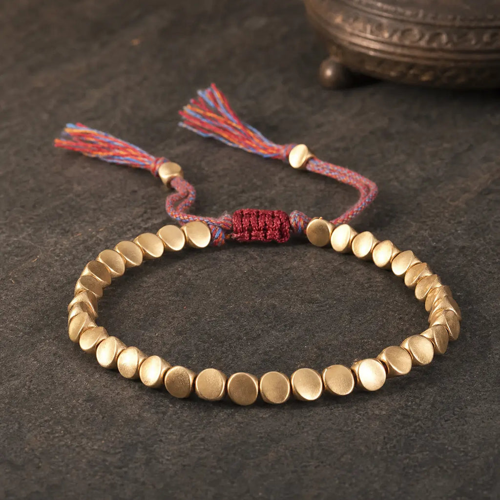 Song Yne Tibetan Copper Bead Luck & Healing Bracelet