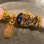 Song Yne Jade Yanyuan Agate Koi Luck & Prosperity Bracelet