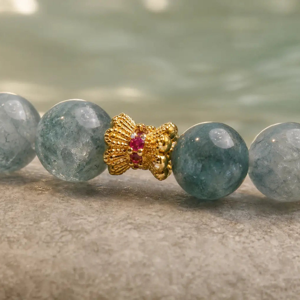 Song Yne Jade Yanyuan Agate Koi Luck & Prosperity Bracelet