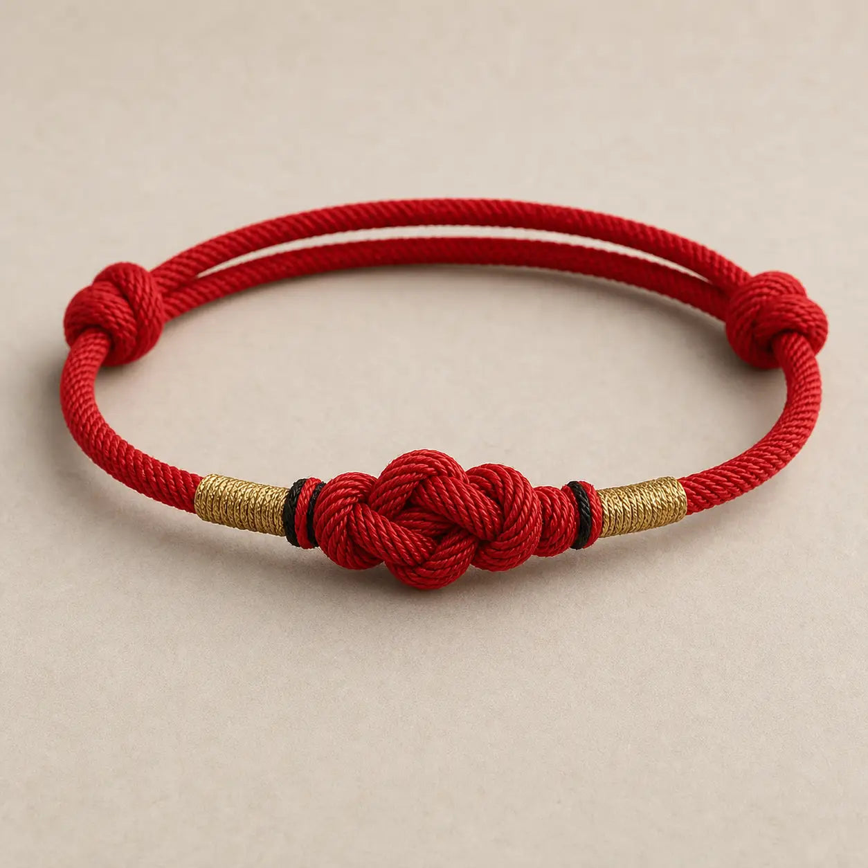 Song Yne Jade Fortune Knot Red String Couple Bracelet