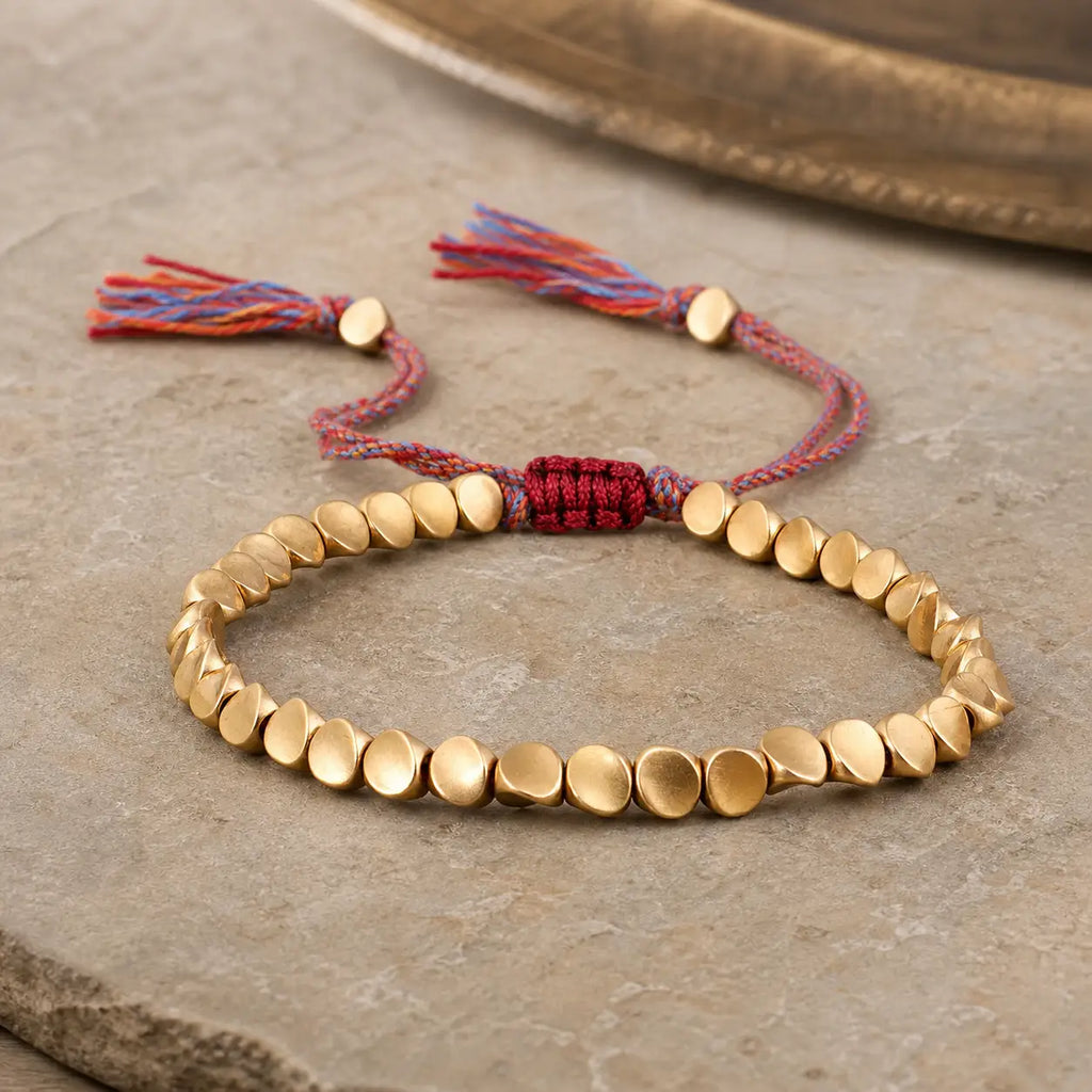 Song Yne Tibetan Copper Bead Luck & Healing Bracelet