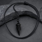 Song Yne Natural Stone Pointed Energy Pendant Necklace