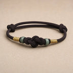 Song Yne Jade Fortune Knot Red String Couple Bracelet