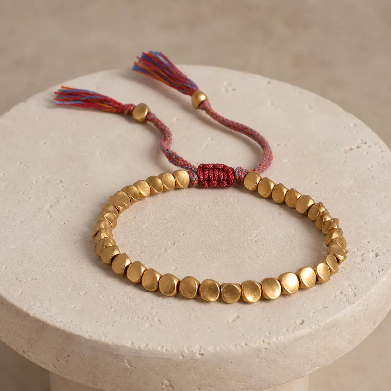 Song Yne Tibetan Copper Bead Luck & Healing Bracelet