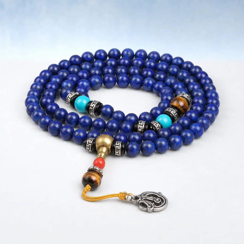 Song Yne 108 Beads Lapis Lazuli Positive & Protection Mala