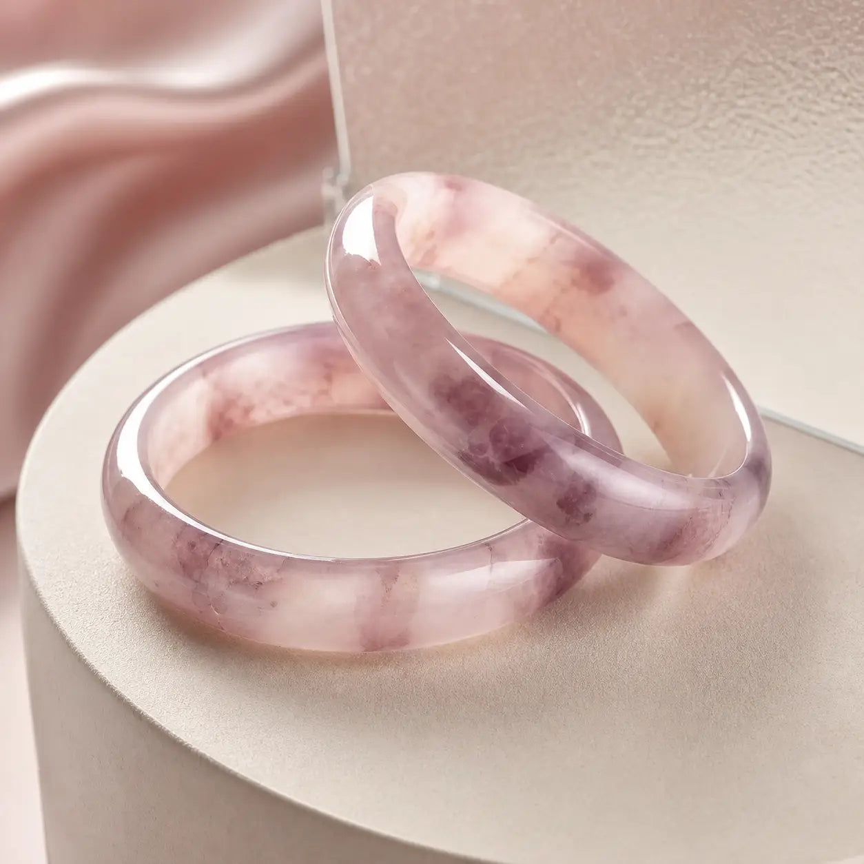 Song Yne Purple Jade Happiness & Protection Bangle