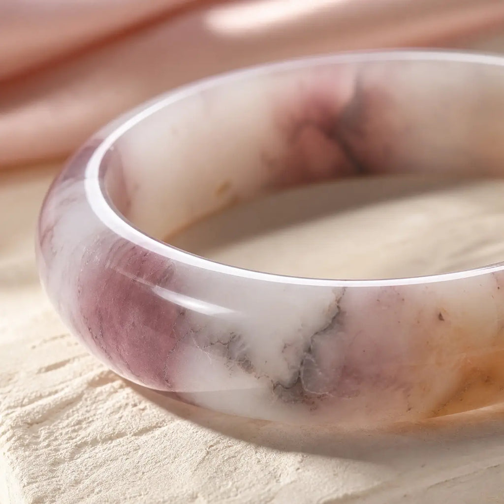 Song Yne Purple Jade Happiness & Protection Bangle