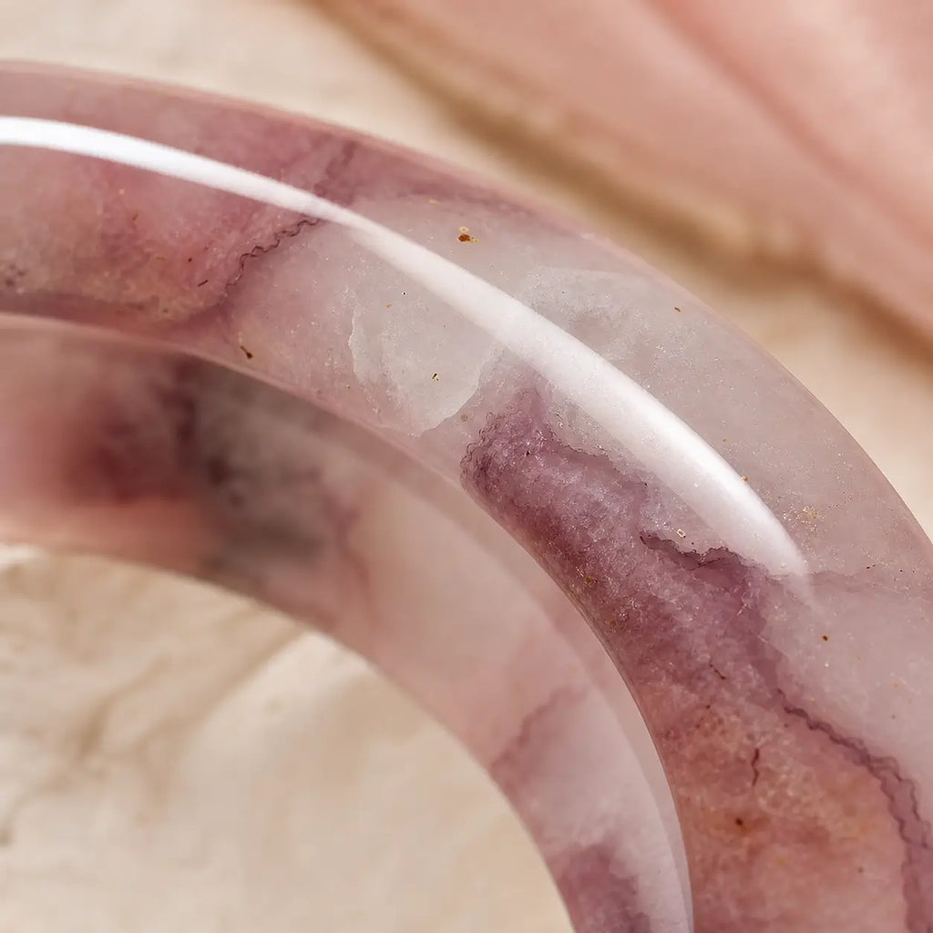 Song Yne Purple Jade Happiness & Protection Bangle
