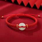 Song Yne Jade Peace Buckle Abundance Braided Bracelet