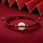 Song Yne Jade Peace Buckle Abundance Braided Bracelet