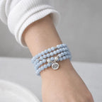 Song Yne 108 Aquamarine Mala Calming & Healing Bracelet