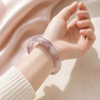 Song Yne Purple Jade Happiness & Protection Bangle