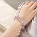 Song Yne Purple Jade Happiness & Protection Bangle