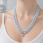 Song Yne 108 Aquamarine Mala Calming & Healing Bracelet