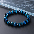Song Yne Blue Tiger Eye Protection & Calm Bracelet