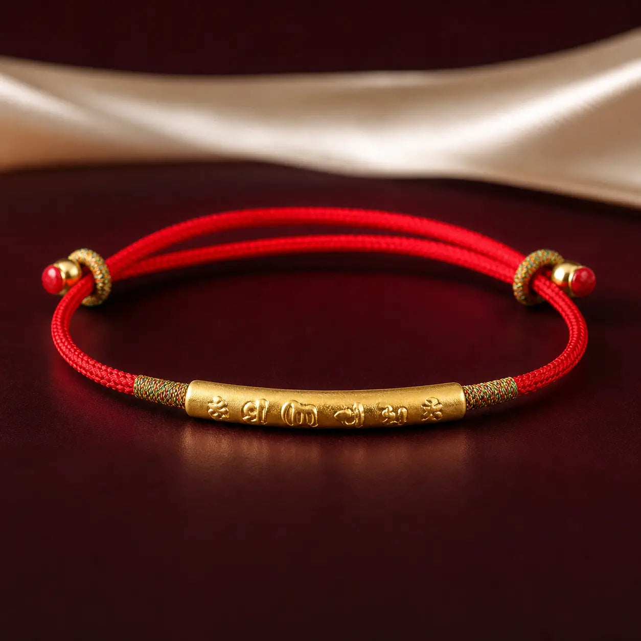 Song Yne Tibetan Om Mani Padme Hum Lucky Red String Bracelet