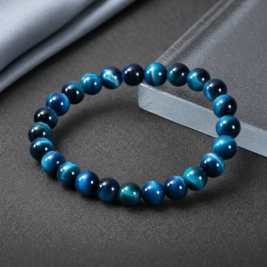 Song Yne Blue Tiger Eye Protection & Calm Bracelet