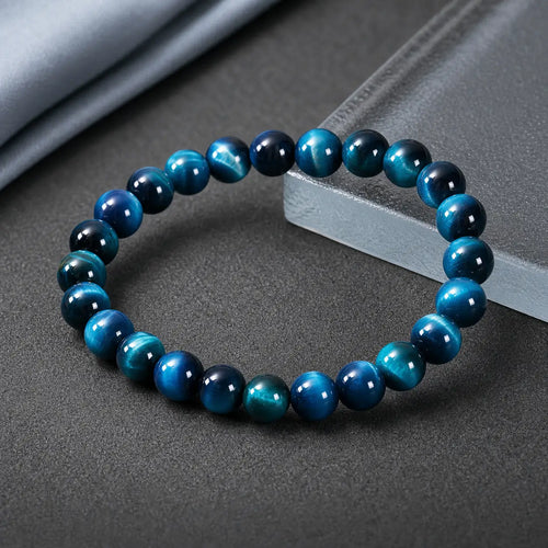 Song Yne Blue Tiger Eye Protection & Calm Bracelet