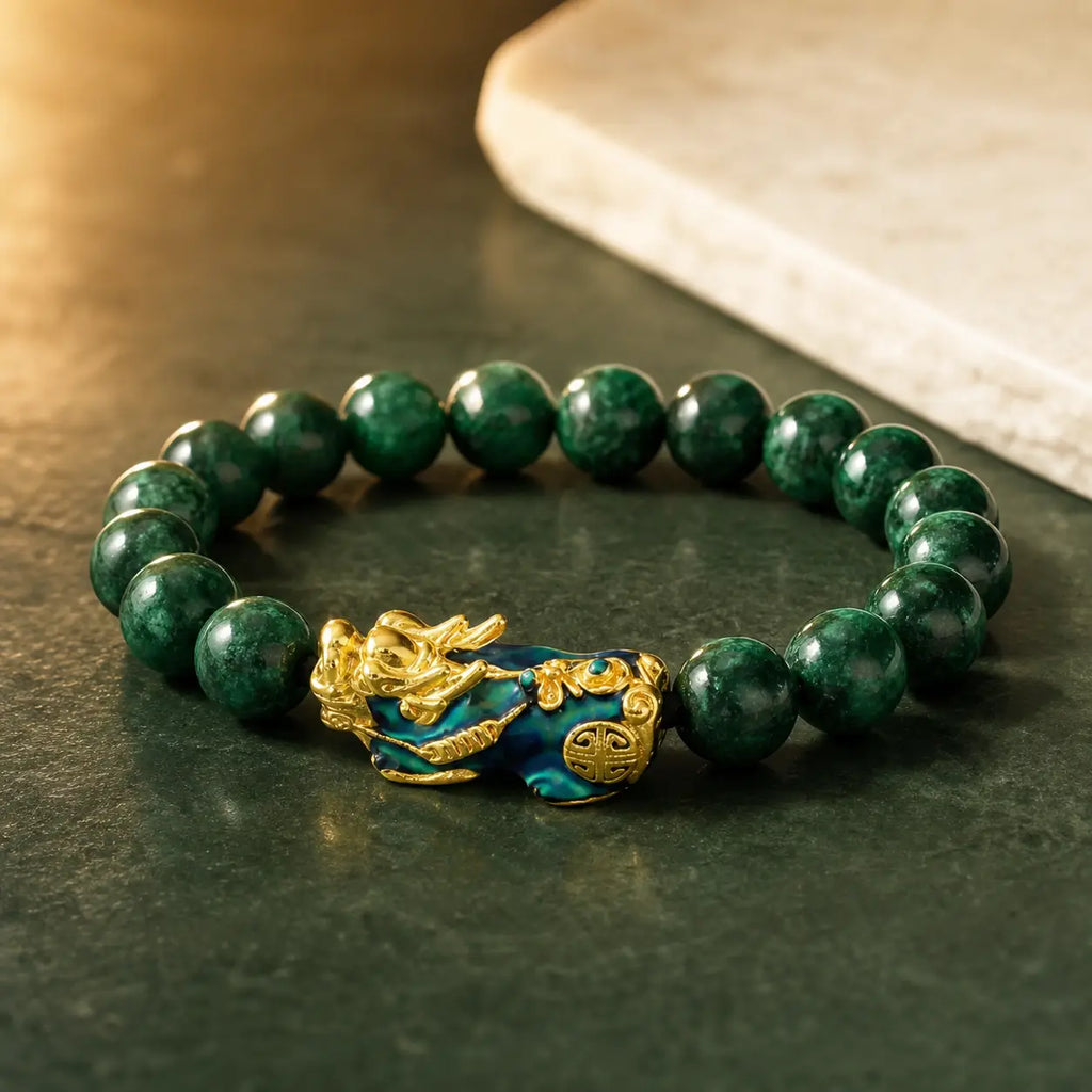 Song Yne Feng Shui Pixiu Jade Wealth & Protection Bracelet