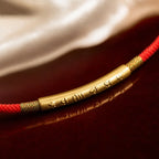 Song Yne Tibetan Om Mani Padme Hum Lucky Red String Bracelet
