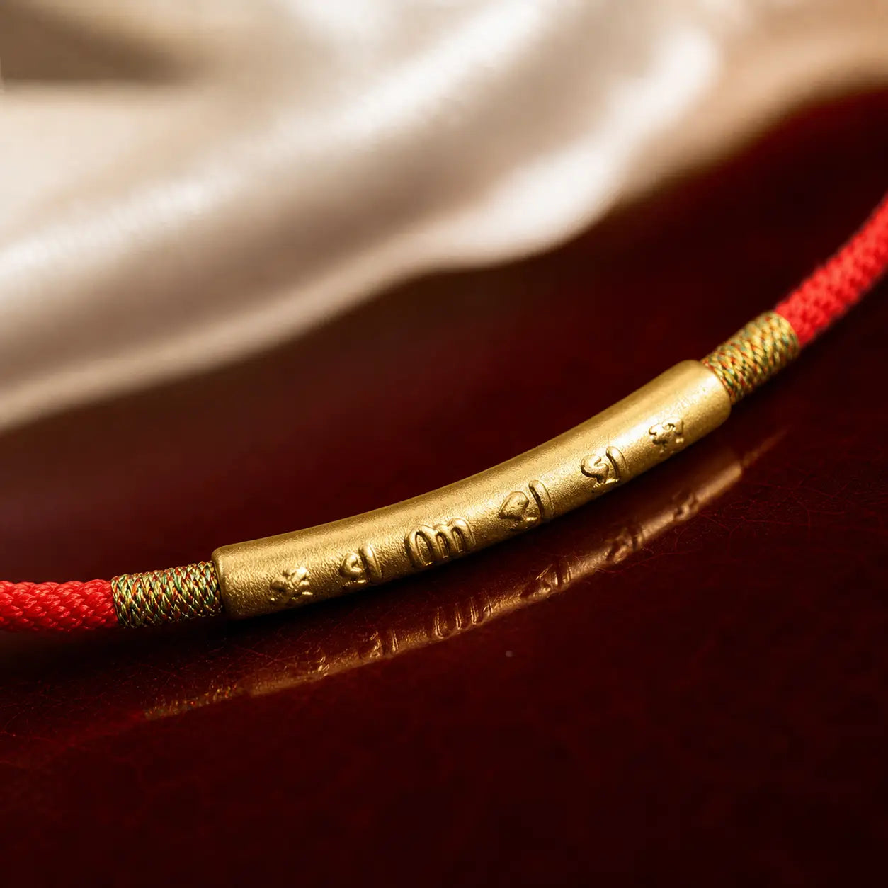Song Yne Tibetan Om Mani Padme Hum Lucky Red String Bracelet