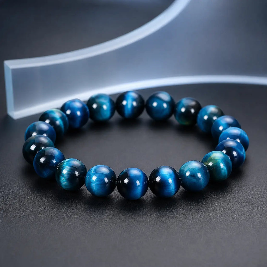 Song Yne Blue Tiger Eye Protection & Calm Bracelet