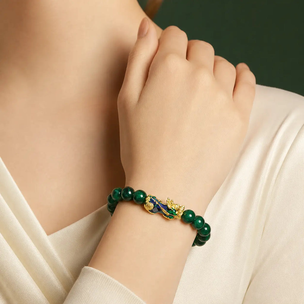 Song Yne Feng Shui Pixiu Jade Wealth & Protection Bracelet