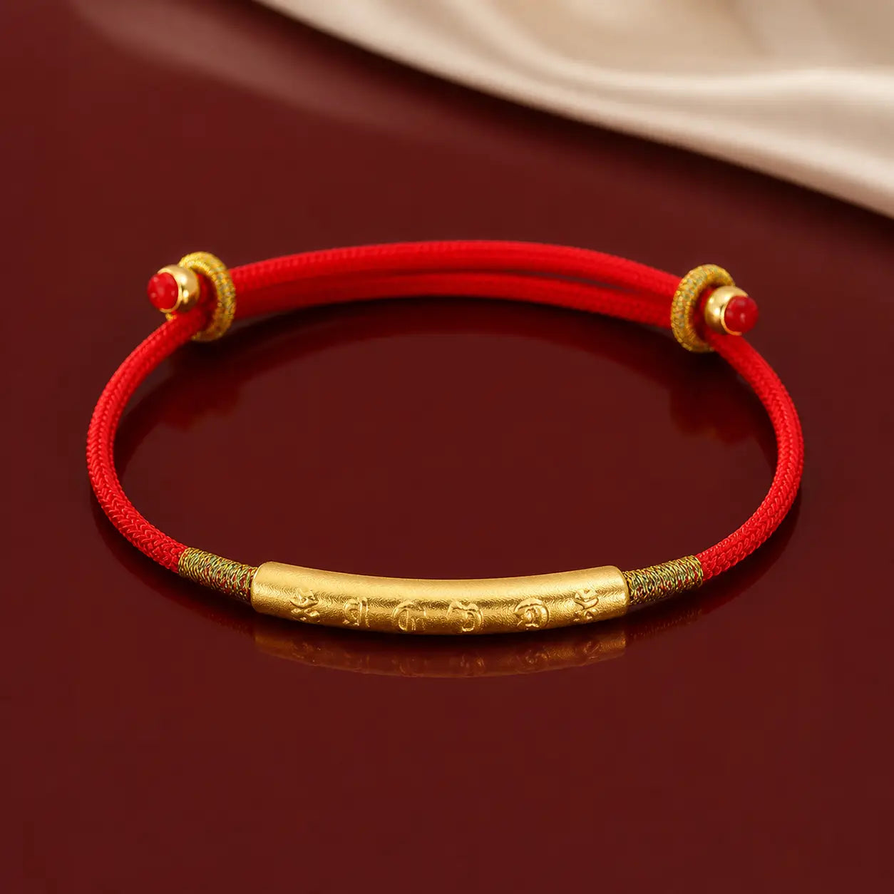 Song Yne Tibetan Om Mani Padme Hum Lucky Red String Bracelet