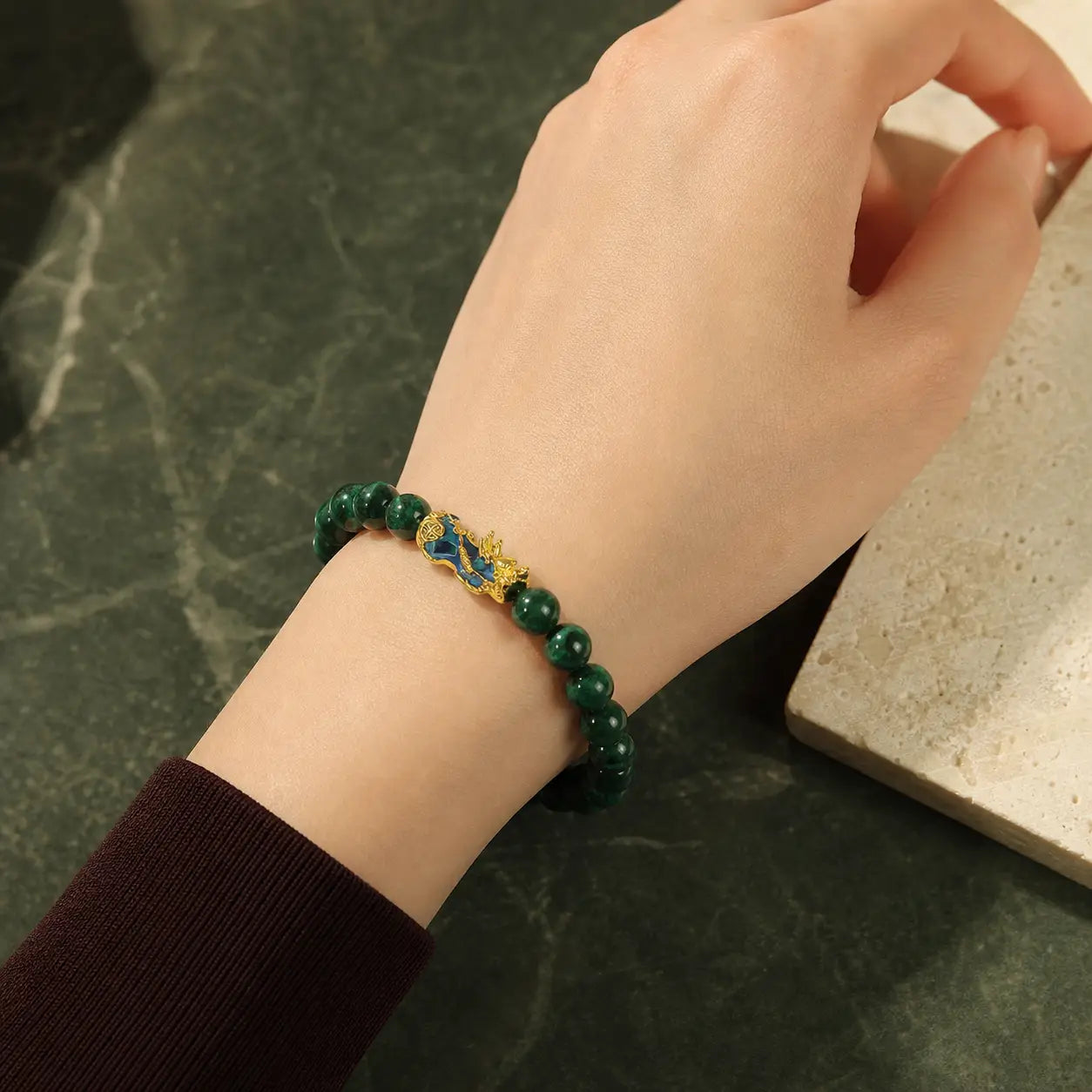 Song Yne Feng Shui Pixiu Jade Wealth & Protection Bracelet