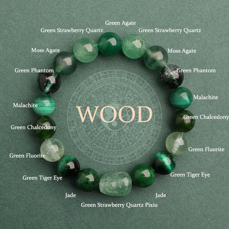 Song Yne Five Elements Crystal Luck & Balance Bracelet