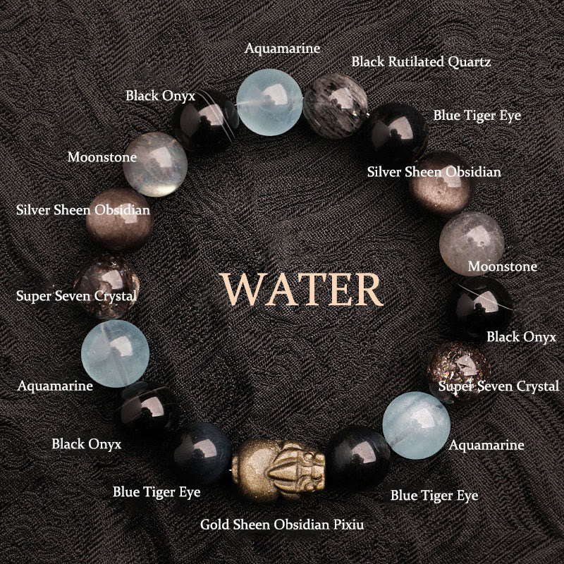 Song Yne Five Elements Crystal Luck & Balance Bracelet
