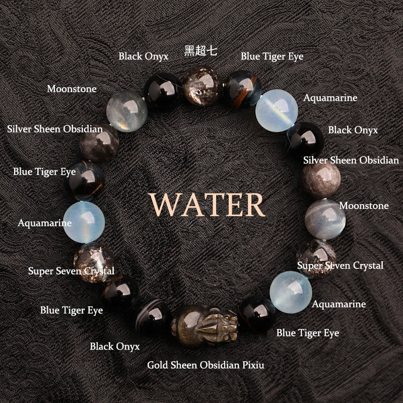 Song Yne Five Elements Crystal Luck & Balance Bracelet