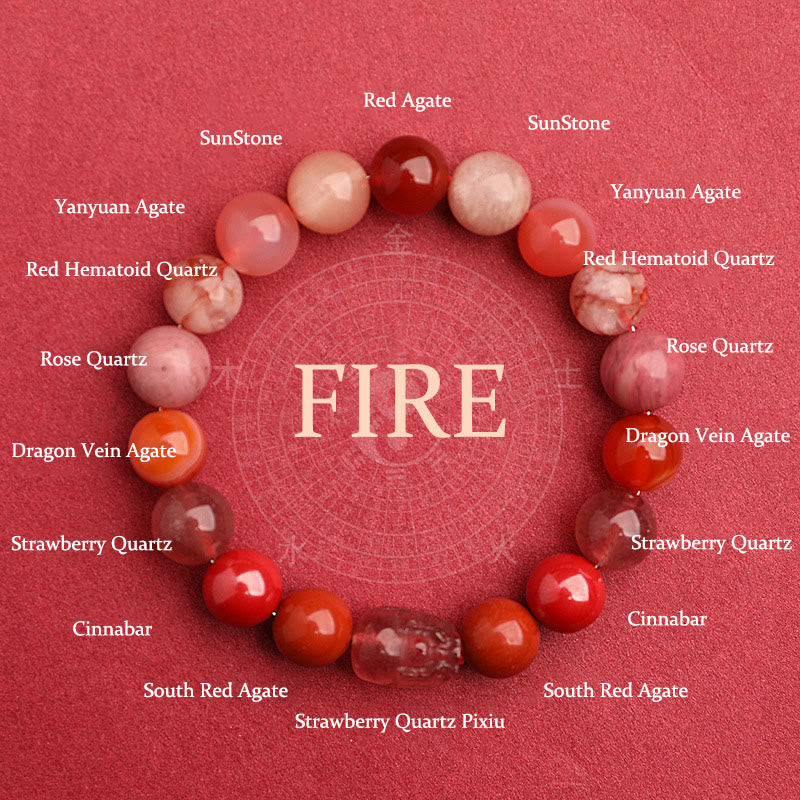 Song Yne Five Elements Crystal Luck & Balance Bracelet