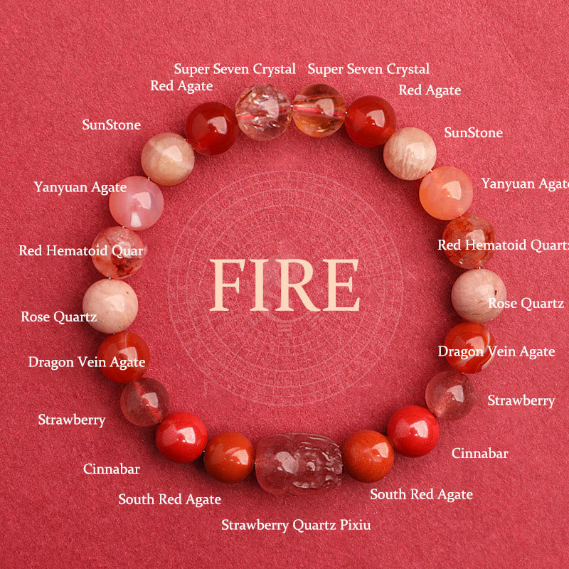 Song Yne Five Elements Crystal Luck & Balance Bracelet
