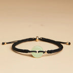 Song Yne Hetian Jade Peace Buckle Fu Luck Bracelet