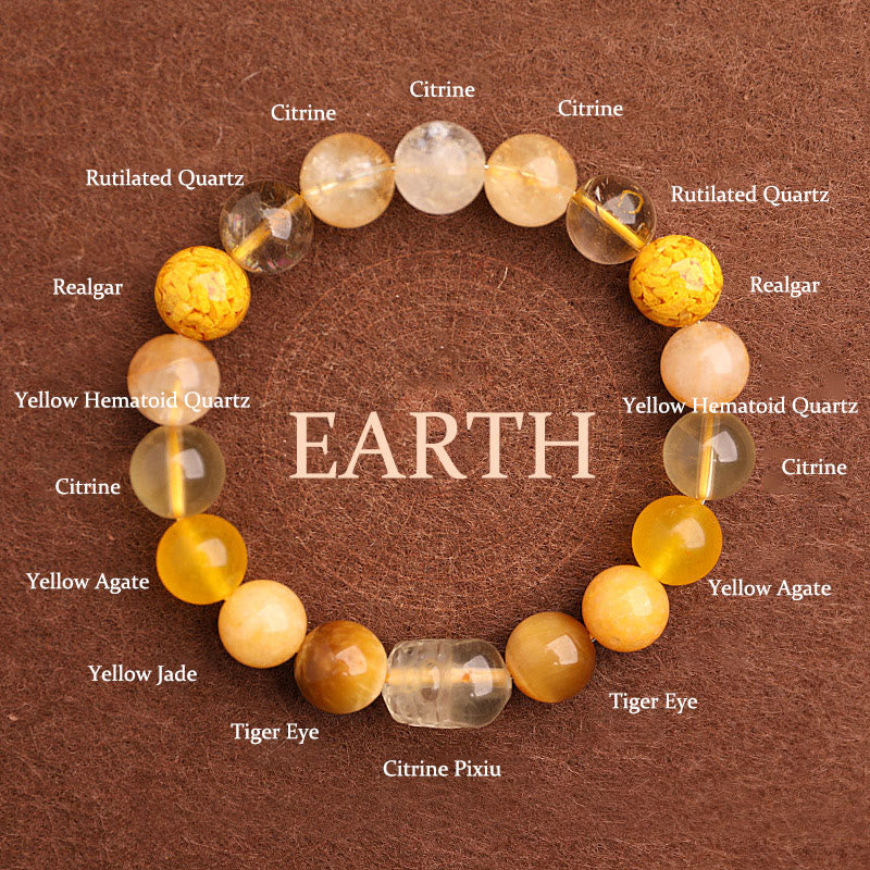 Song Yne Five Elements Crystal Luck & Balance Bracelet