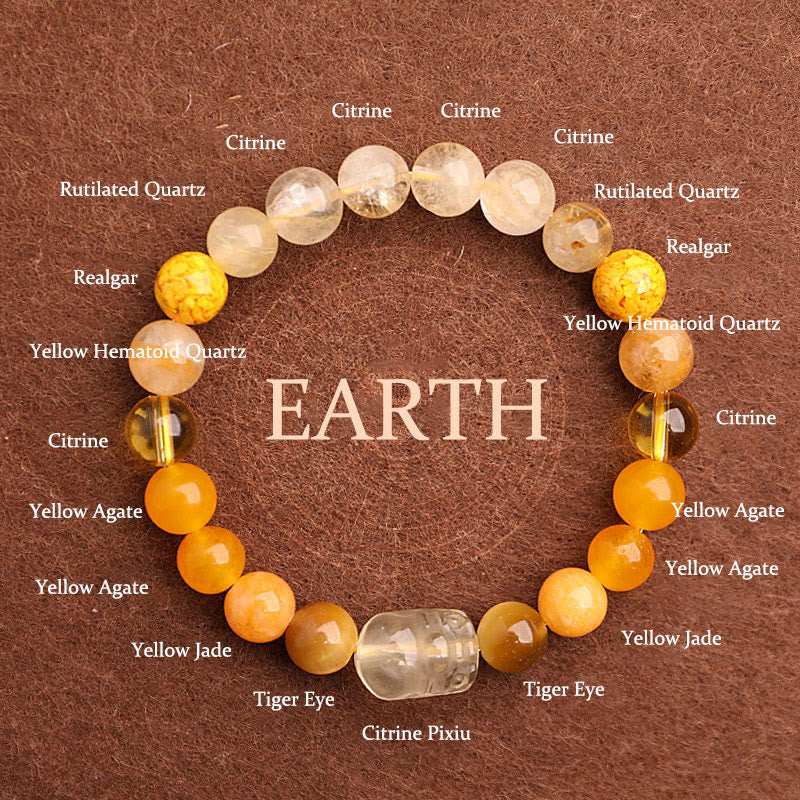 Song Yne Five Elements Crystal Luck & Balance Bracelet